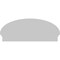 Ekena Millwork Elliptical 3 Spoke Architectural Grade PVC Combination Pediment, 42"W x 17-3/8"H x 2-3/4"P PEDPC042X175ELL03 - alternate 6